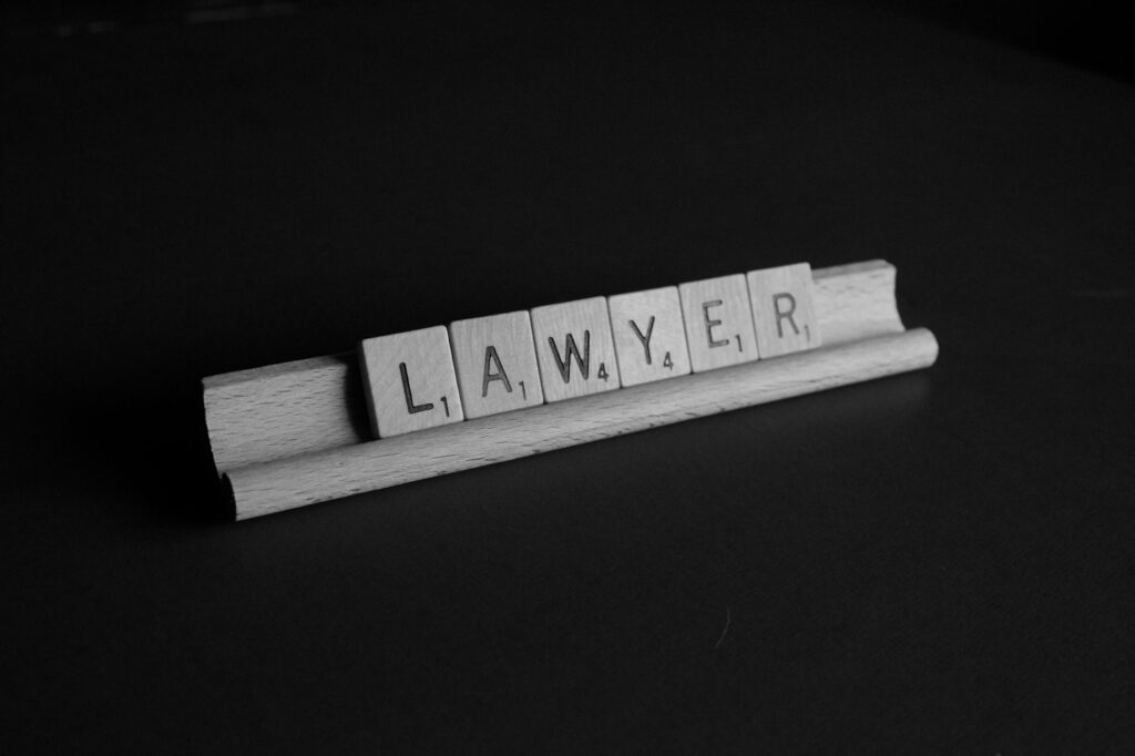 Letters spelling out ‘lawyer’ for SEO optimization