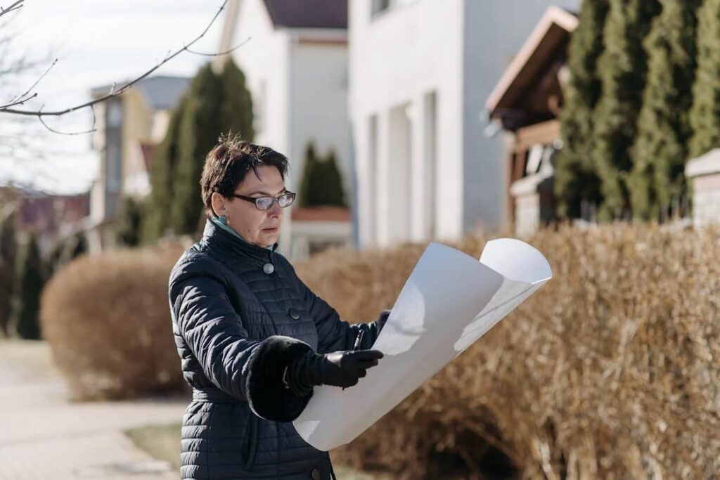 A local real estate agent analyzing a city map for home listings.