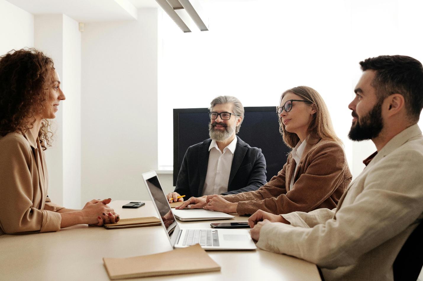 People in a business meeting
