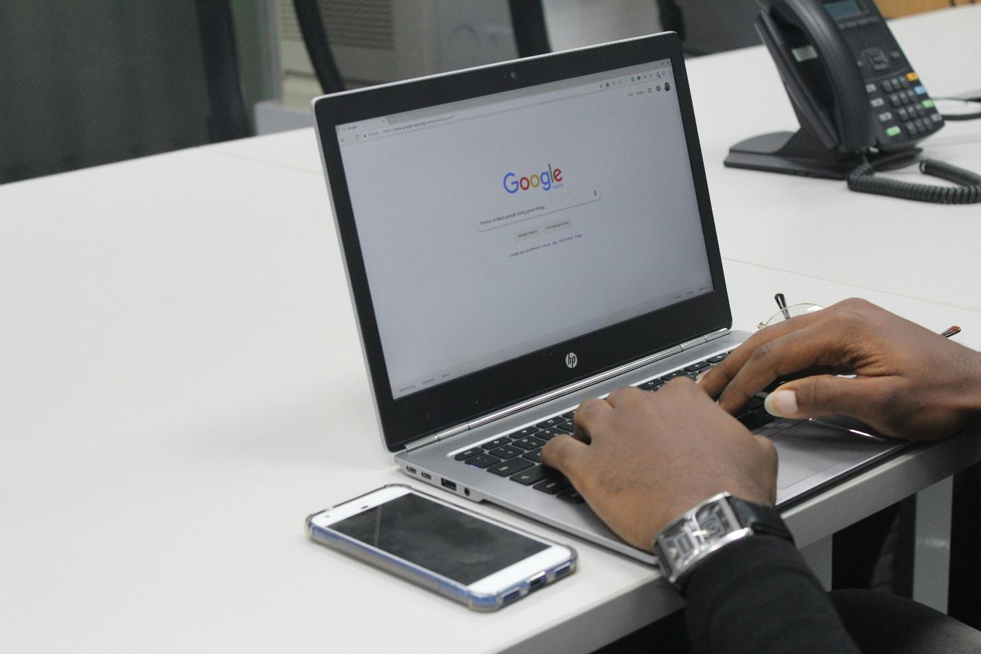 Businessman creating a good SEO strategy
