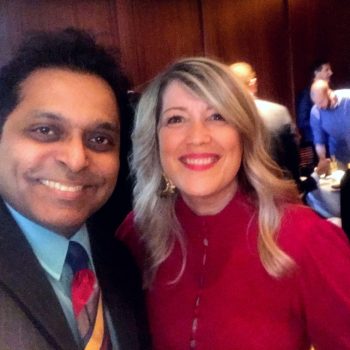 Makarand - with CSuite Network Chief Community Officer Tricia Benn