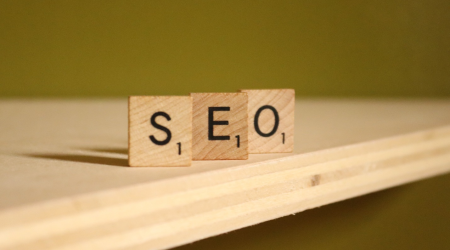 SEO Spelled Out From Wooden Blocks