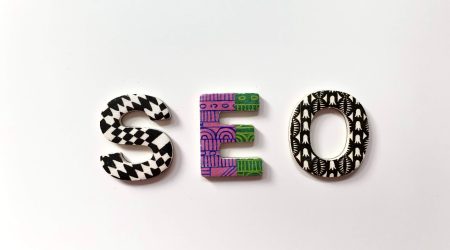 SEO Spelled out in a Digital Wallpaper